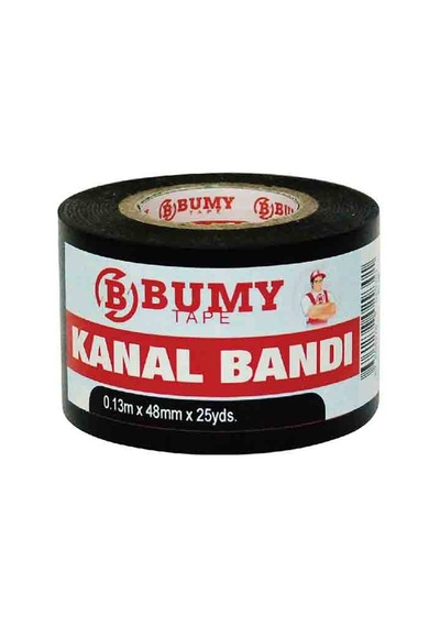 Bumy Pvc Kanal Bandı 0.13mm X 50mm X 25 Yds Siyah