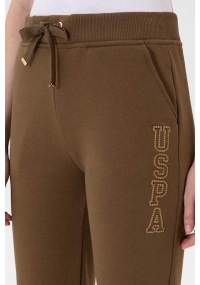U.S. Polo Assn. Kadın Haki Şardonlu Eşofman Altı 50313583-VR027
