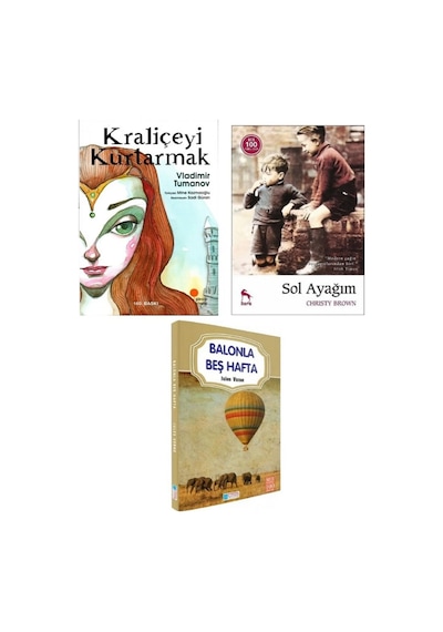 Kraliçeyi Kurtarmak - Sol Ayağım + Balonla Beş Hafta 3 Kitap Set