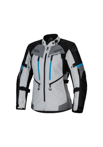 Alpinestars Stella Bogota Pro Drystar Korumalı Kadın Motosiklet Montu Gri Siyah Mavi