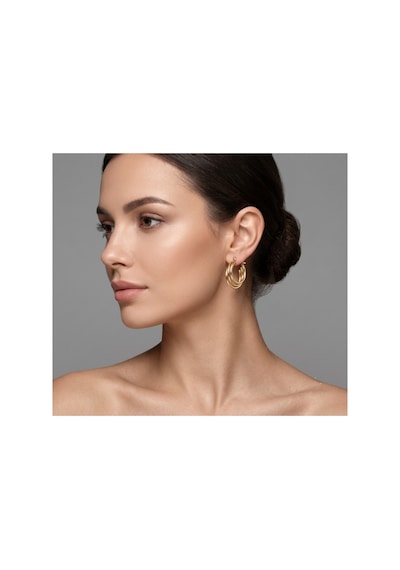 Triple Luxe Hoop Çok Renkli