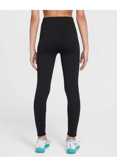 Nike Fz5605-010 One Dri-fıt Yüksek Belli Genç Çocuk Kız Taytı - Siyah