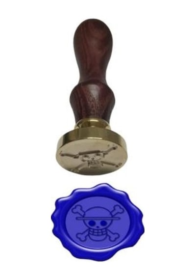 Mektup Damga Mühürü Korsan + 30 Mühür Mumu + Metal Kaşık