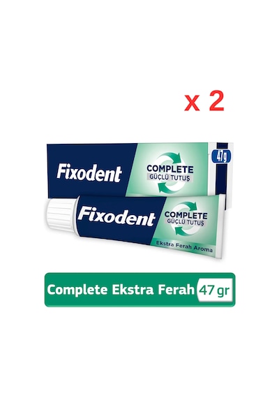 Complete Ekstra Ferah Diş Protezi Yapıştırıcı Krem 47g - 2 Adet
