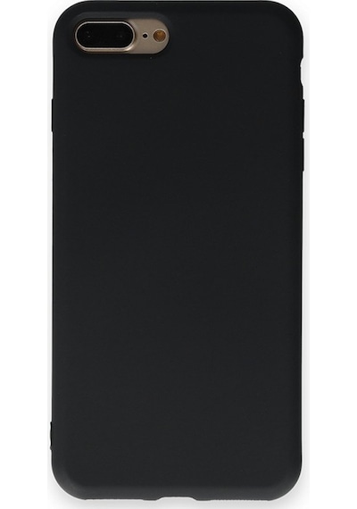 Apple Uyumlu iPhone 7 Plus İçi Kadife Kaplı Esnek Silikon Kapak Ryc/ Nano Lansman Siyah