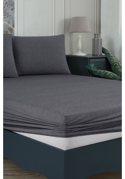 Veramoni Soft Dreams Soft Dreams Çift Kişilik Pamuklu Desenli Nevresim Takımı - Antrasit