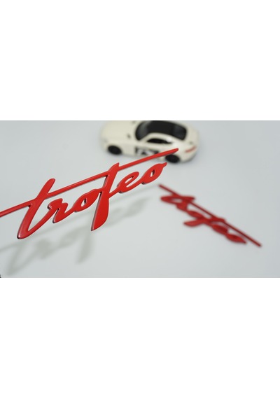 Dk Tuning Maserati Trofeo Çamurluk Kırmızı Yazı Logo Amblem
