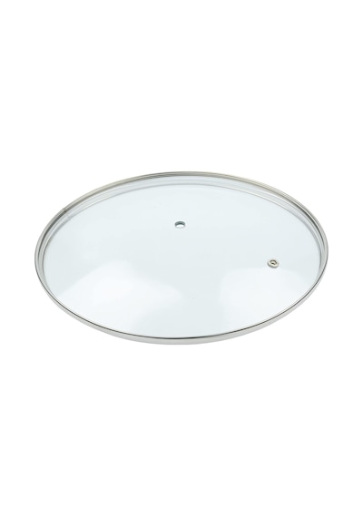 Cam Kapak Metal Çerçeveli Tencere Tava Kapağı 24 CM