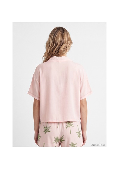 Lcw Dream Pembe Desenli Kadın Şortlu Pijama Takım