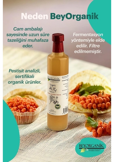 Beyorganik Alıç Sirkesi 500 ML