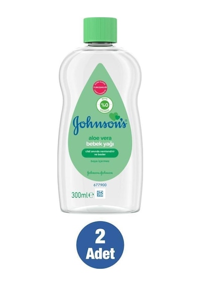 Johnson's Baby Aloe Vera Bebek Yağı 300 ml x2