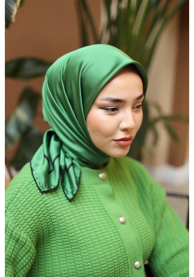 Silk Home Düz Micro Saten Eşarp 28010-14 Siyah