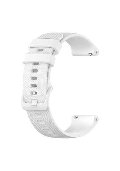 Microcase KY30 Xiaomi Amazfit Pace 2 İçin Nokta Desenli Silikon Kordon Kayış Beyaz