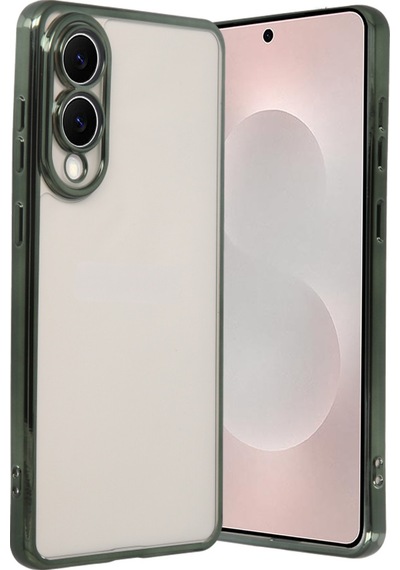 Samsung Galaxy  Uyumlu,  S25 Edge Razer Lensli Silikon - Yeşil