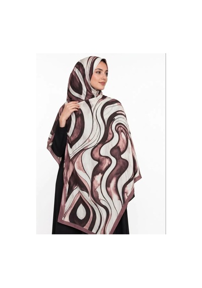 Ardün Hijab Desenli Bambu Kraş Şal Tok Duran Kadın Şal Bej - 938078175 Bej