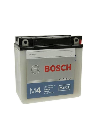 Bosch 7A  M4F21 12N7-3B2YB7L-B Motosiklet Aküsü