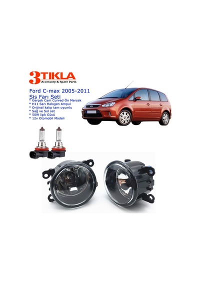 Ford C-max 2007 Sis Farı Set Oem: 8200074008