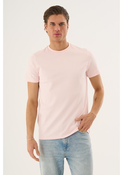 Alexandergardi Alexandergardı Dokulu Erkek T-shirt Pembe