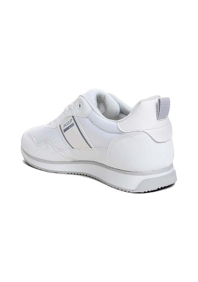 Jagulep Bugatti Deri Anorak Anatomik Erkek Sneaker Beyaz Buz Beyaz