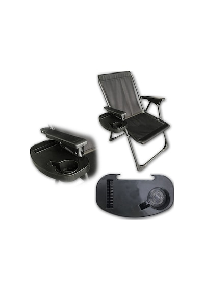 2 Adet LEVA PİKNİK KOLTUK BARDAKLIĞI Siyah