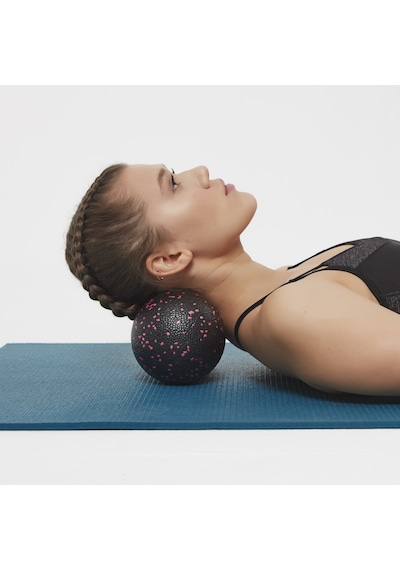 Actifoam Peanut Lacrosse Massage Ball El Ayak Fıstık Masaj Topu Orta Sert-Siyah Sarı