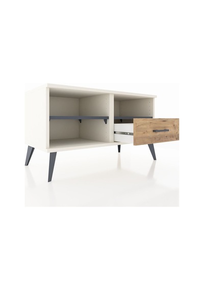 Hyperion Şifonyer 2 Raflı Tek Çekmeceli 88x44x48 Aytaşı-antrasit/çam Antrasit/çam Hyperion Şifonyer 2 Raflı Tek Çekmeceli 88x44x48 Aytaşı-antrasit/çam Antrasit/çam