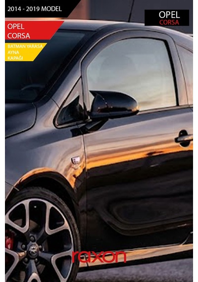 Opel Corsa E 2014-2019 Batman & Yarasa Ayna Kapağı Parlak Piano Black Sport