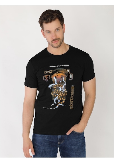 Roberto Cavalli Erkek Tshirt /M.Rob.0421.14022 Siyah