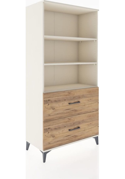 Hyperion Dolap 3 Raflı 2 Çekmeceli 88x44x182 Aytaşı-çam Aytaşı