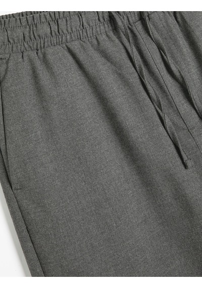 Koton Viskon Karışımlı Beli Bağcıklı Chino Cep Detaylı Eşofman Pantolon Antrasit 5wam40072hw Antrasit Koton Viskon Karışımlı Beli Bağcıklı Chino Cep Detaylı Eşofman Pantolon Antrasit 5wam40072hw Antrasit