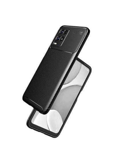 Oppo A54 4G Kılıf Zore Negro Karbon Tasarım Silikon Kılıf
