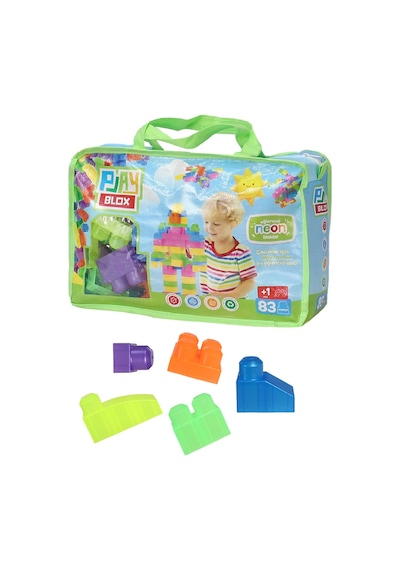 Play Blox 2939 Neon Renkler Mega Blok Seti 83 Parça Yeşil Çantalı
