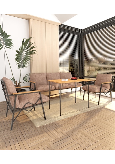Doruk Home Balkon, Bahçe, Cafe, Metal Koltuk Takımı, Bahçe Mobilyası , Oturma Grubu, 3+1+1+masa Cappuccino Doruk Home Balkon, Bahçe, Cafe, Metal Koltuk Takımı, Bahçe Mobilyası , Oturma Grubu, 3+1+1+masa Cappuccino