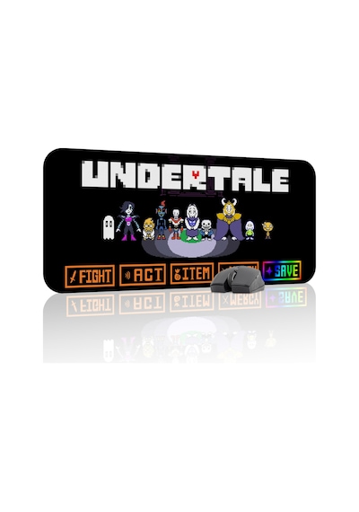 Undertale Kaymaz Dikişli Kauçuk Oyuncu Mousepad V1 - 70x30 Xl Gaming Mouse Pad Fare Altlığı