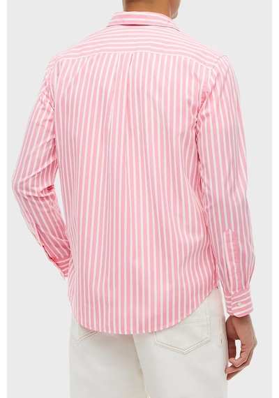Tommy Hilfiger Çizgili Pamuklu Regular Fit Uzun Kollu Gömlek Erkek Gömlek Mw0mw43315 0d1 Pembe-beyaz Tommy Hilfiger Çizgili Pamuklu Regular Fit Uzun Kollu Gömlek Erkek Gömlek Mw0mw43315 0d1 Pembe-beyaz