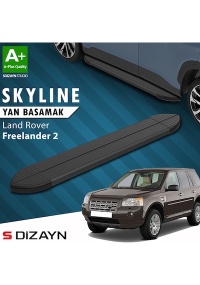 S-dizayn Land Rover Freelander 2 Skyline Siyah Yan Basamak 173 Cm 2006-2014 A+ Kalite