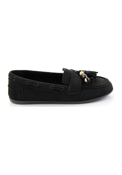 Bambi Siyah Kadın Loafer Ayakkabı K01566004972 Siyah