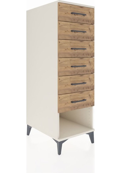 Kronos Dolap 6 Çekmeceli 44x59x134 Aytaşı-çam Aytaşı