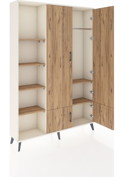 Arges Dolap 6 Raflı 4 Kapaklı Tek Askılı 132x30x195 Aytaşı-çam/çam Atlas Çam/atlas Çam Arges Dolap 6 Raflı 4 Kapaklı Tek Askılı 132x30x195 Aytaşı-çam/çam Atlas Çam/atlas Çam