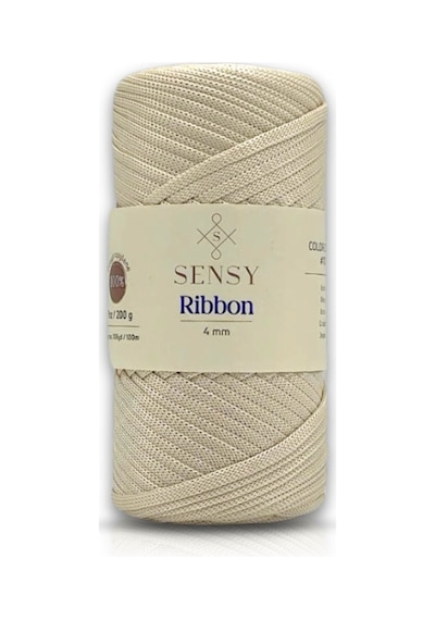 Premium Ribbon Polyester Ip 200 Gr Polyester Ribbon Makrome Ipi Ekru