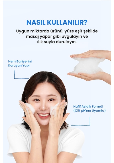 Kuru&hassas Ciltlere Hyalüronik Asit İçerikli Nemlendirici Temizleme Köpüğü Zeroıd Foaming Cleanser