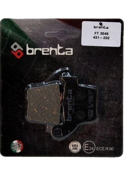 Brenta 431-202 2005-2020 Honda Crf 450 X Uyumlu Arka Fren Balatası Organik Balata