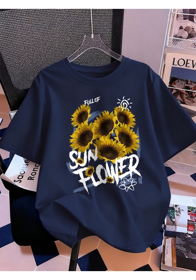 Noıssey Urban Pop Graphic Kadın Tişört Koleksiyonukod 5097 Lacivert