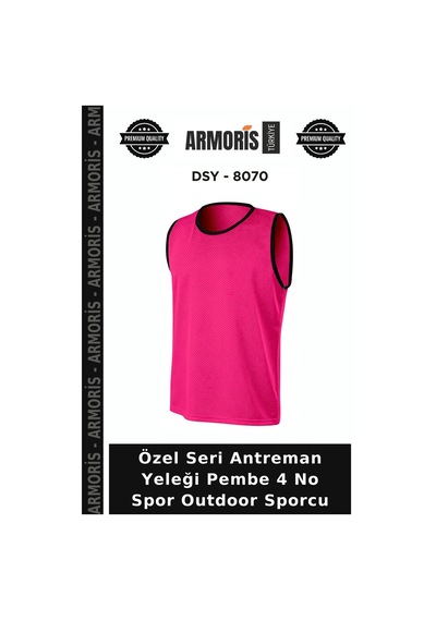 Özel Seri Antreman Yeleği Pembe 4 No Spor Outdoor Sporcu