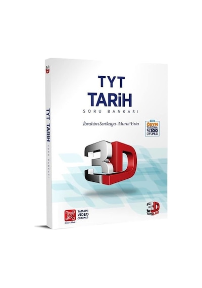 3D Yayınları Tyt Tarih Soru Bankası Tamamı Video Çözümlü 4508185