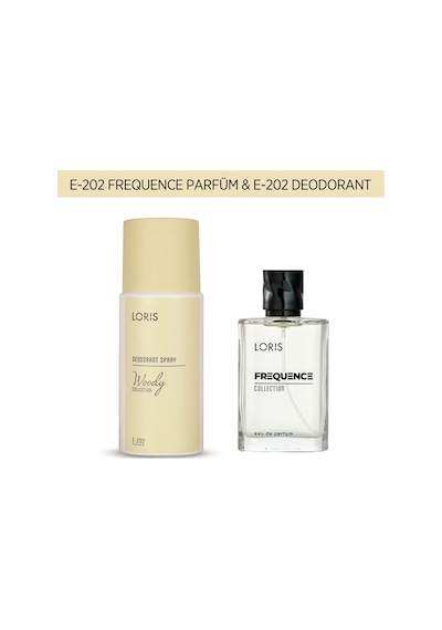 Loris E-202 Frequence Erkek Parfüm 50 Ml & E-202 Deodorant 150 Ml Çiçek - Meyve