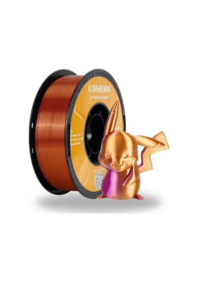 Çift Renkli Silk Pla 1.75 Mm Altın-mor - Royal Gold Purple - Büyülü Parlak Yüzey Hc188