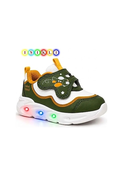 Cool Kids Çoçuk Işıklı Kışlık Su Geçirmez Kaydırmaz Hafif Poli Ortopedik Taban Rahat Cilt Deri Spor Ayakkabı Haki Cool Kids Çoçuk Işıklı Kışlık Su Geçirmez Kaydırmaz Hafif Poli Ortopedik Taban Rahat Cilt Deri Spor Ayakkabı Haki
