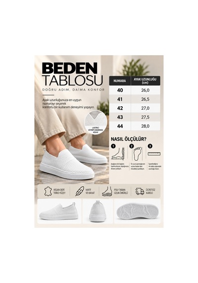 Kuback Legend İs Back Kb-114 Kuback Beyaz Triko Yüksek Taban Bağcıksız Günlük Erkek Ayakkabı Beyaz Beyaz