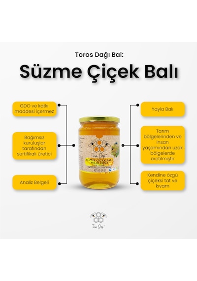 Toros Dağı Çiçek Balı Süzme 860 G